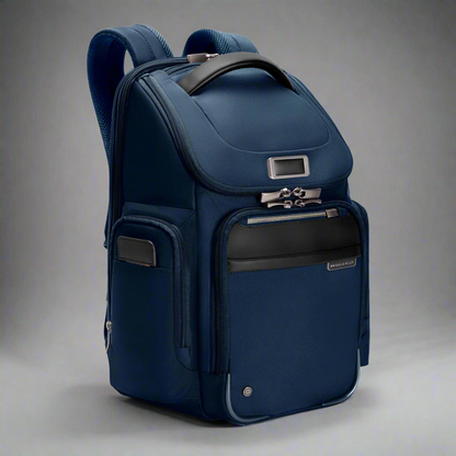 Briggs & Riley @WORK Medium Widemouth RFID Backpack (Free Monogram)- KK527 Navy