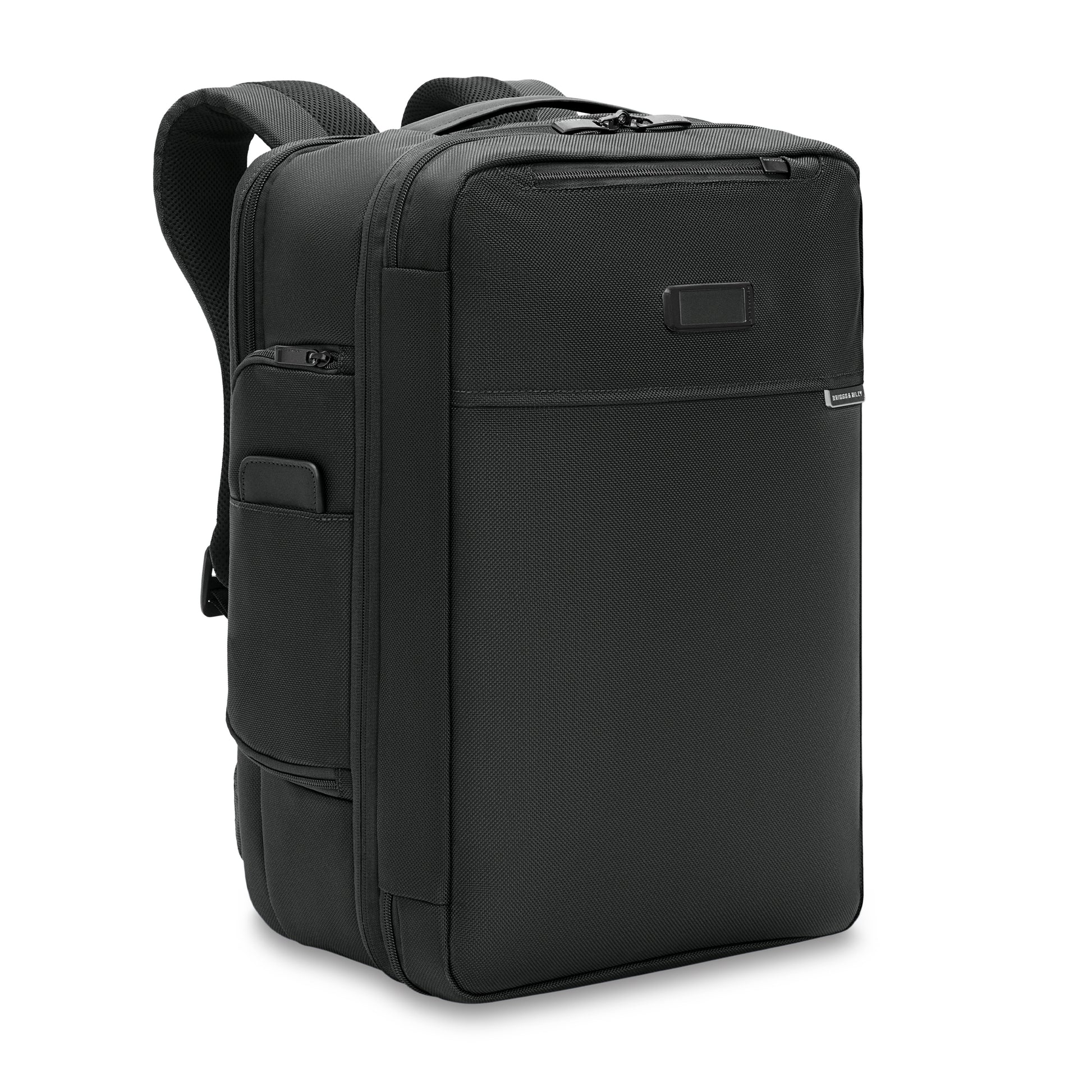 Briggs & Riley Baseline Medium Convertible Backpack with laptop compartment and trolley passthrough Black