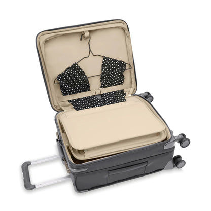 Briggs & Riley Baseline 21" Global Softside Carry-On Spinner with Suiter (Free Monogram)- BLU121CXSPW