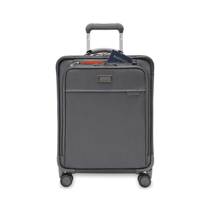 Briggs & Riley Baseline 21" Global Softside Carry-On Spinner with Suiter (Free Monogram)- BLU121CXSPW