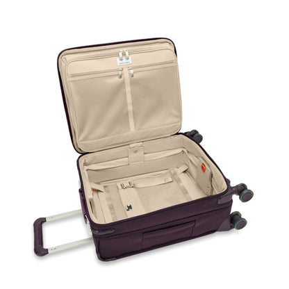 Briggs & Riley Baseline 21" Global Softside Carry-On Spinner with Suiter (Free Monogram)- BLU121CXSPW