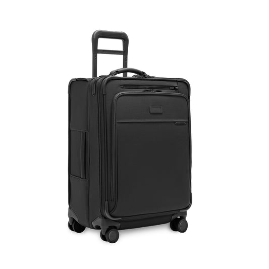 Briggs & Riley Baseline 24" Checked Softside Expandable Spinner Black