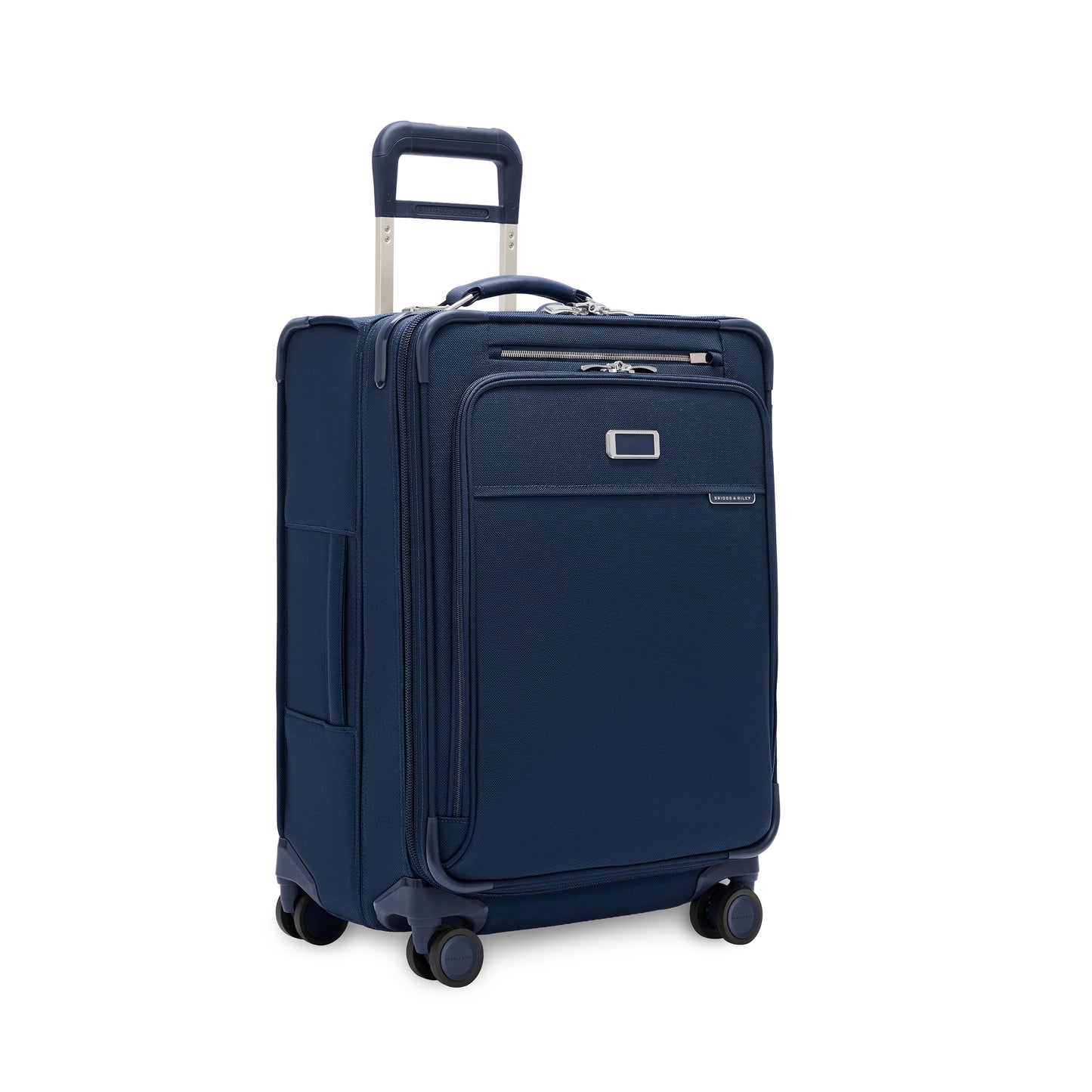 Briggs & Riley Baseline 24" Checked Softside Expandable Spinner Navy