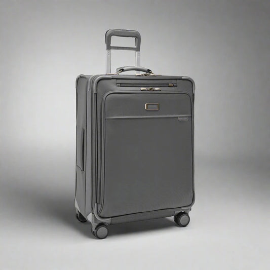 Briggs & Riley Baseline 26” Medium Softside Expandable Spinner with Suiter (Free Monogram)- BLU126CXSP Black