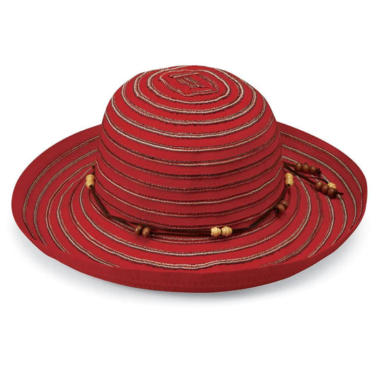 Wallaroo Hat - Breton UPF 50+ Red Medium