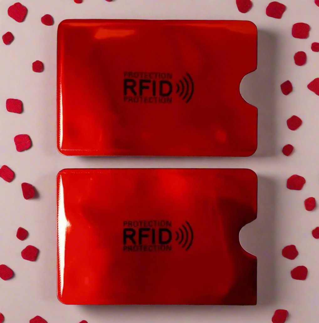 Paquete de 2 fundas para tarjetas de crédito con bloqueo RFID, colores surtidos