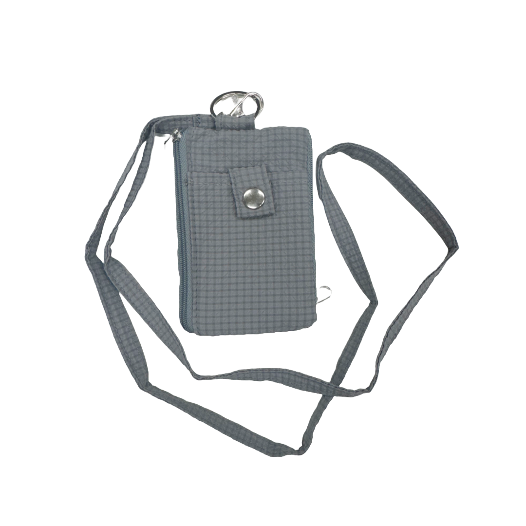 Small 4x3 RFID Card & ID Zippered Wallet Lanyard - $14.99