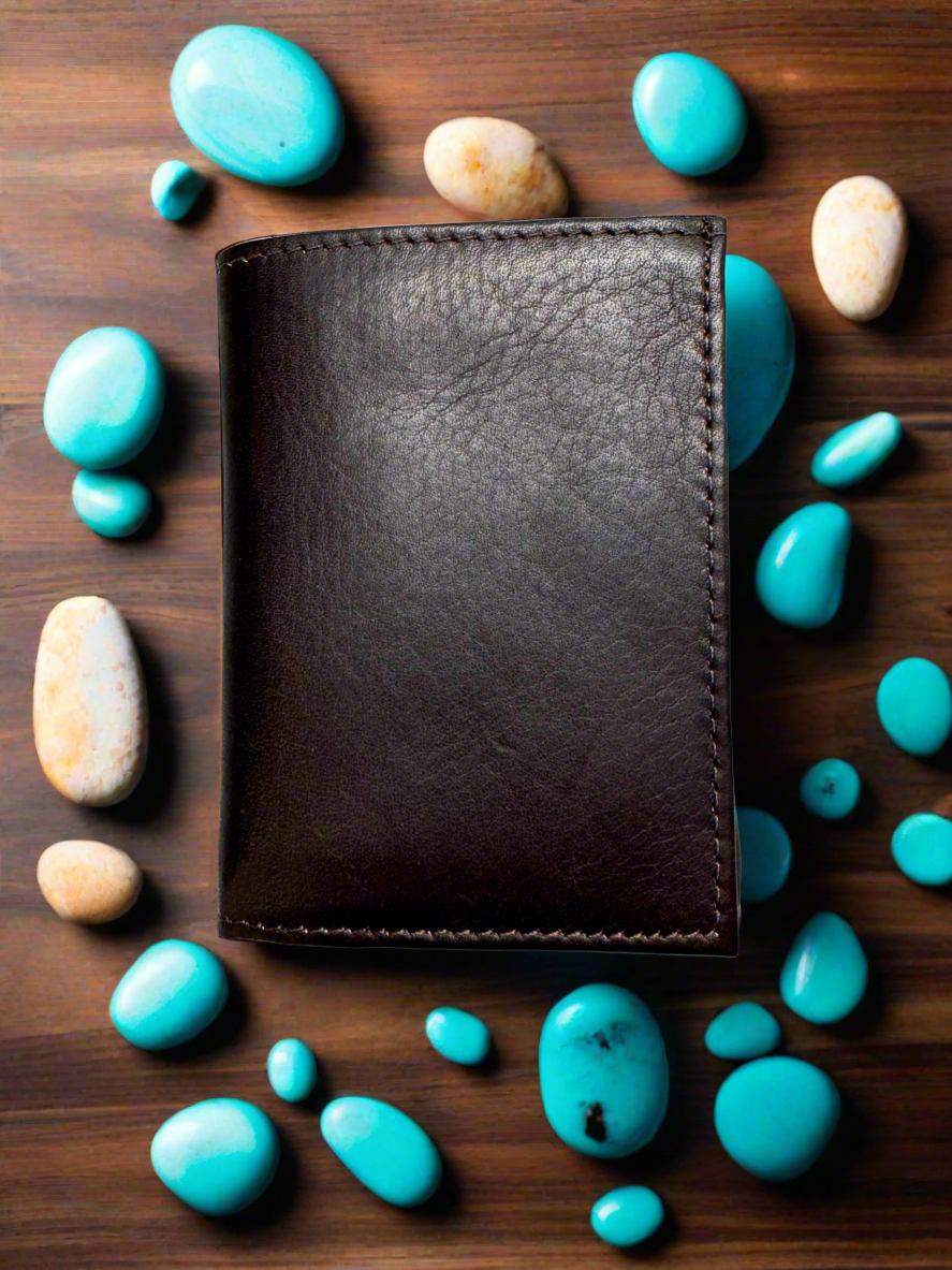 Lieber's Leather Trifold Wallet with RFID Blocking Card- $55