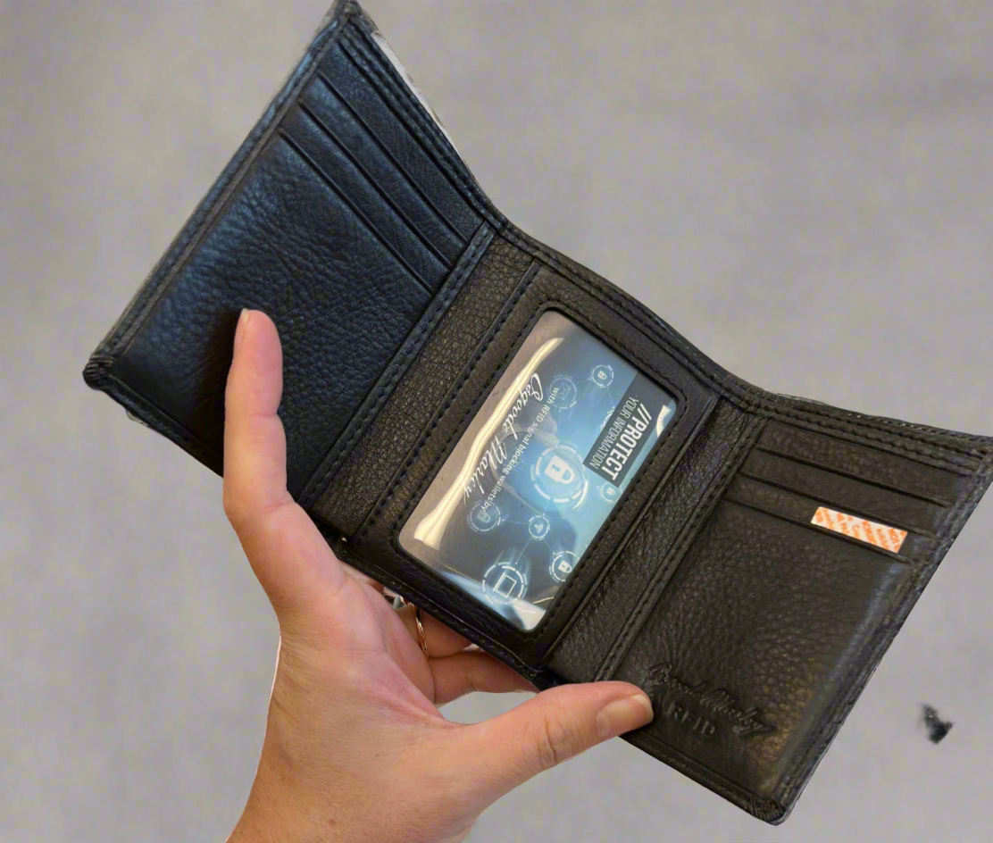 Osgoode Marley RFID Brushed ID Trifold Wallet- $67.50