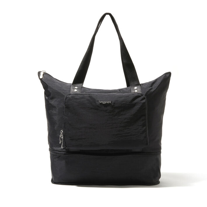 Baggallini Carryall Expandable Packable Tote w/ Trolley Sleeve