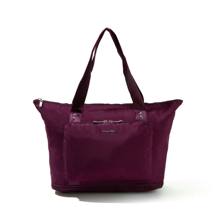 Baggallini Carryall Expandable Packable Tote w/ Trolley Sleeve