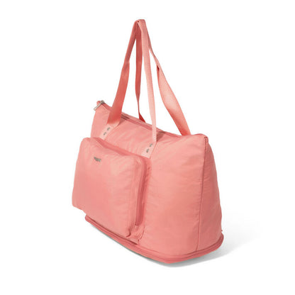 Baggallini Carryall Expandable Packable Tote w/ Trolley Sleeve Terracotta