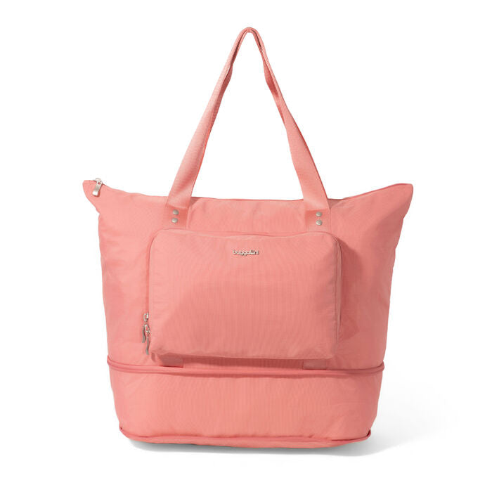 Baggallini Carryall Expandable Packable Tote w/ Trolley Sleeve