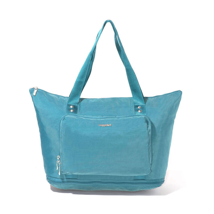 Baggallini Carryall Expandable Packable Tote w/ Trolley Sleeve