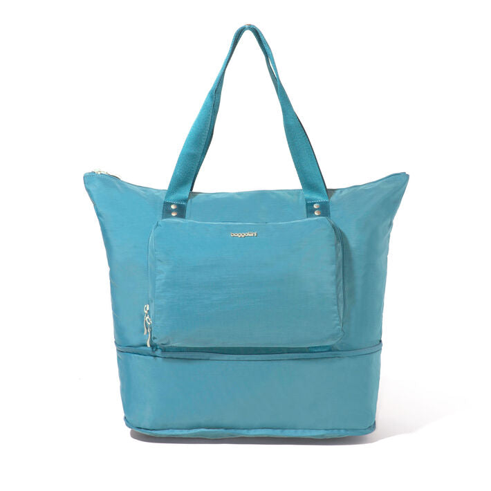 Baggallini Carryall Expandable Packable Tote w/ Trolley Sleeve