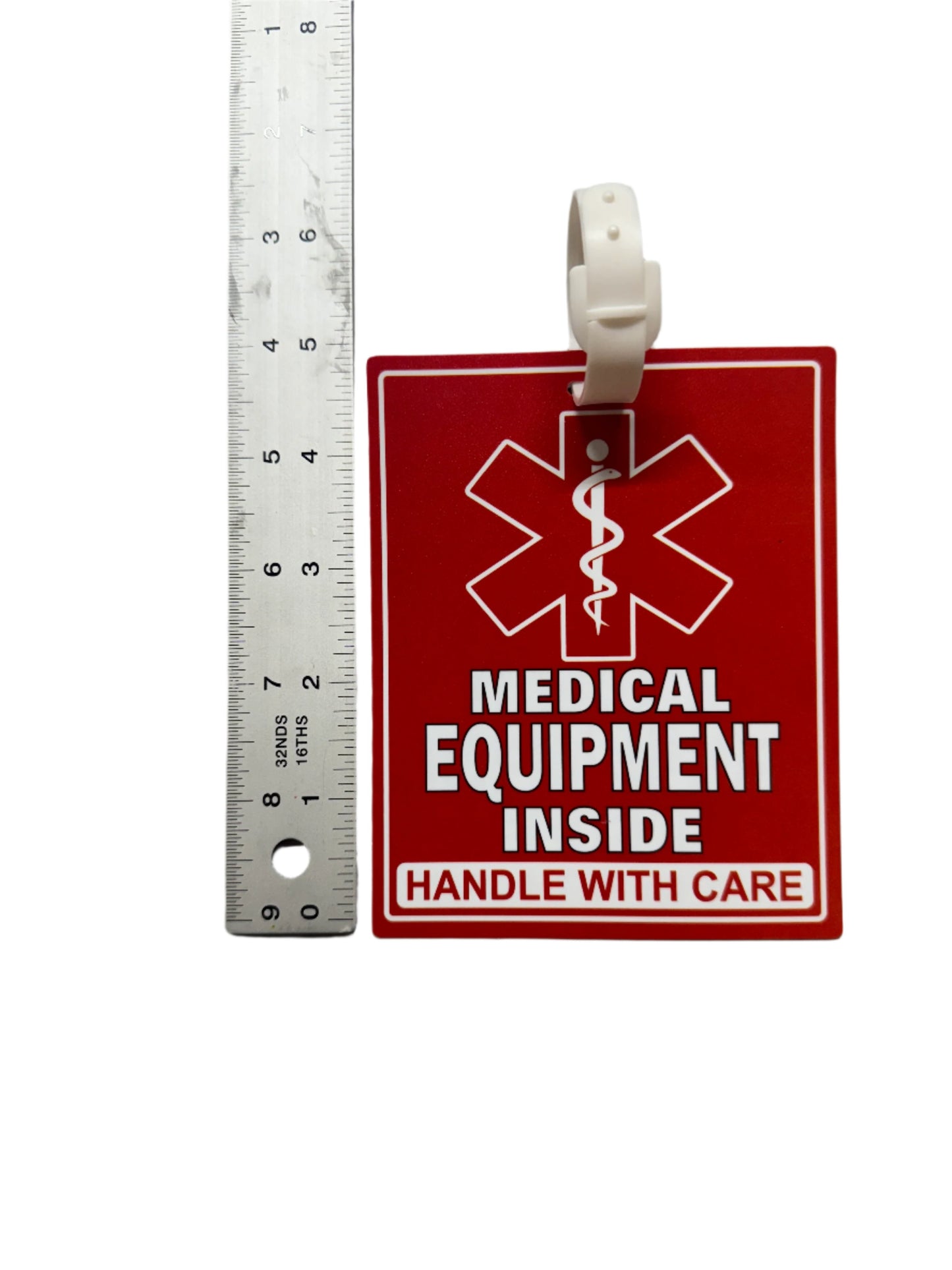 Medical Equipment Luggage Tag- 5 x 4 inches