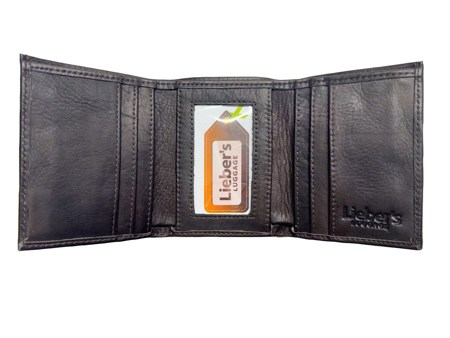 Lieber's Leather Trifold Wallet with RFID Blocking Card- $55