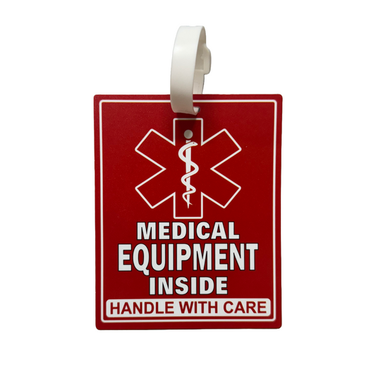 Medical Equipment Luggage Tag- 5 x 4 inches