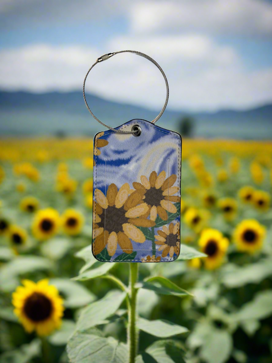 Luggage Tag- Floral Collection Sunflowers