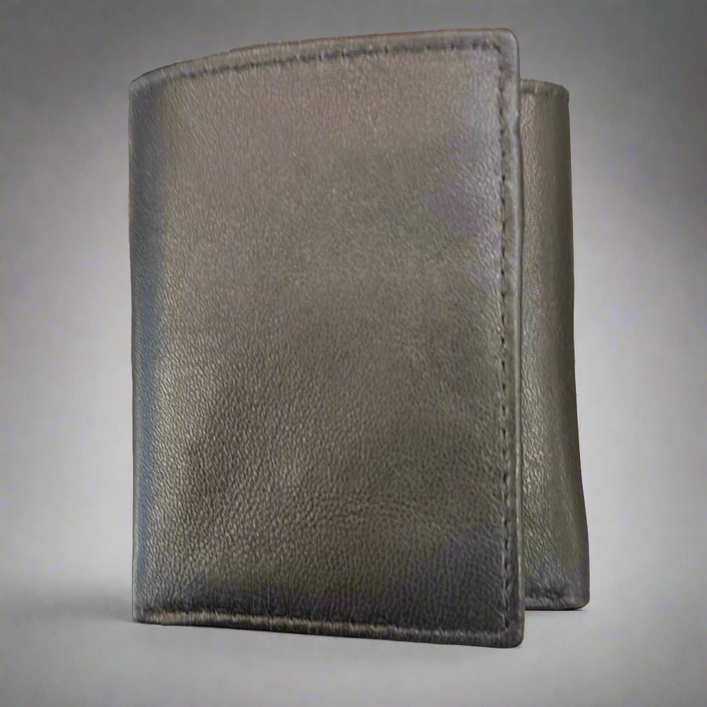 DK Leather RFID Trifold wallet- $20