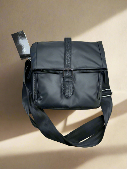Mosaic Nylon Shoulder Bag- $45.99 Black