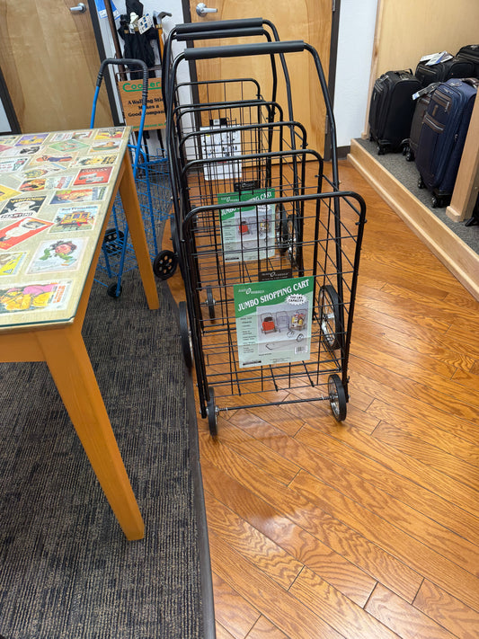 Narita Jumbo Shopping Cart - In-Store Pickup Only Black