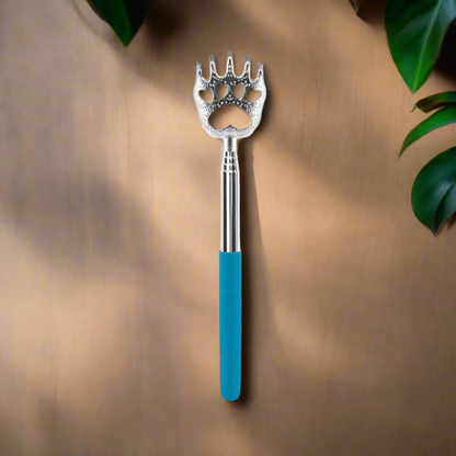 Plazuria Portable Telescopic Bear Claw Back Scratcher Blue