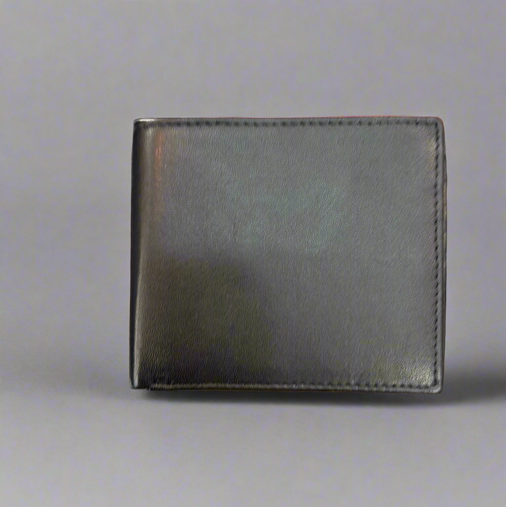 DK Leather RFID Bifold with Extra Middle Flap Wallet- $20