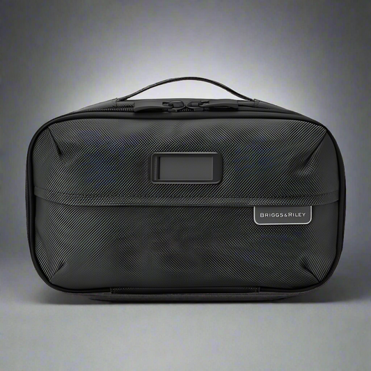 Briggs & Riley Baseline Expandable Essentials Toiletry Kit (Free Monogram)- BL115X Navy