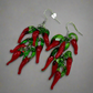 For The Love Of Red Chile Glass Earrings