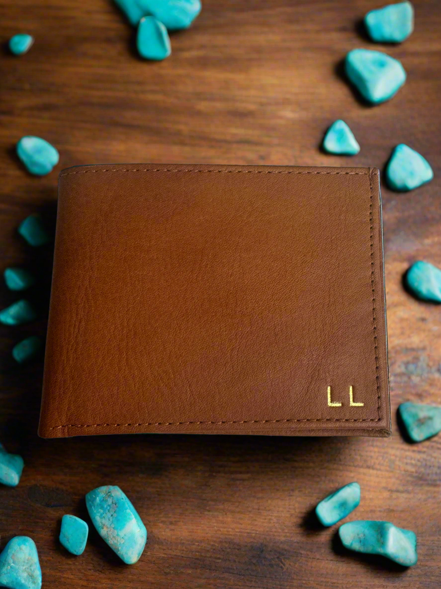 Lieber's Leather Slim Fold Wallet with RFID Blocking Card- $55