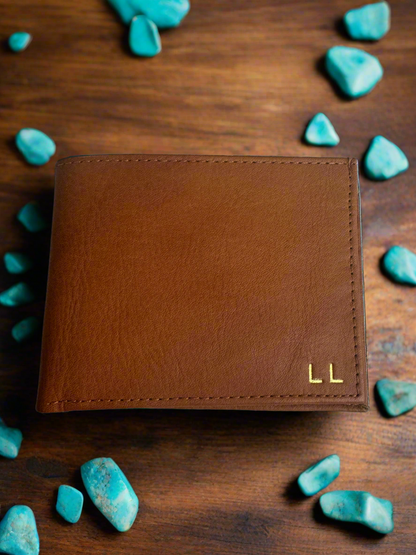 Lieber's Luggage® Lab - Leather Slim Fold Wallet with RFID Blocking Card
