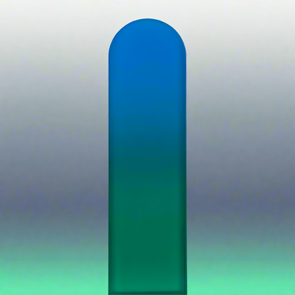 Czech Crystal Nail File - Size Large- Classy Color Collection Blue Green