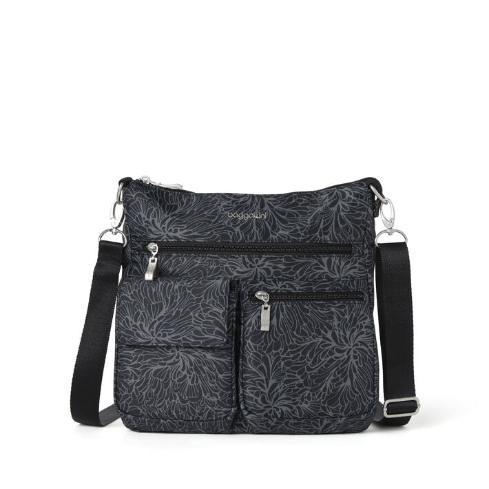 Baggallini Modern Everywhere Slim Crossbody With Removable RFID Wristlet Wallet