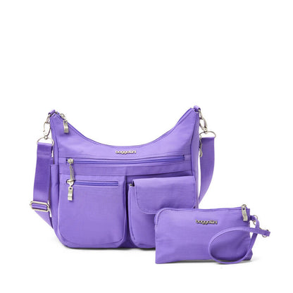 Baggallini Modern Everywhere Hobo Crossbody Lavender Surf