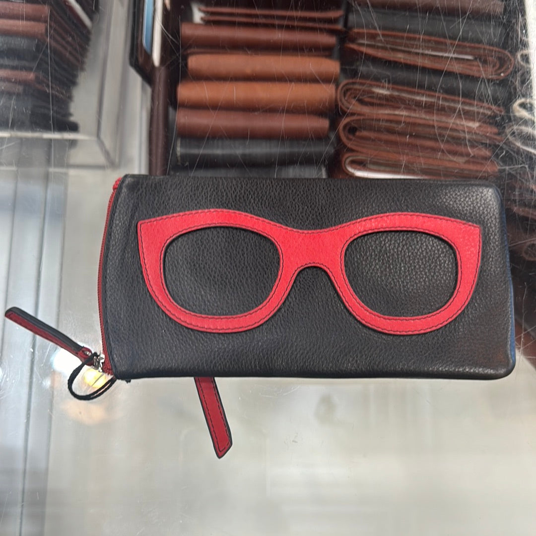 ili New York Eyeglass Leather Case