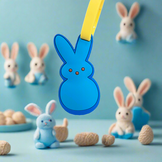 Blue Bunny mini Luggage Tag- $1.00