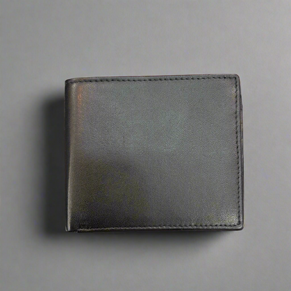 DK Leather RFID Bifold with Extra Middle Flap Wallet- $20