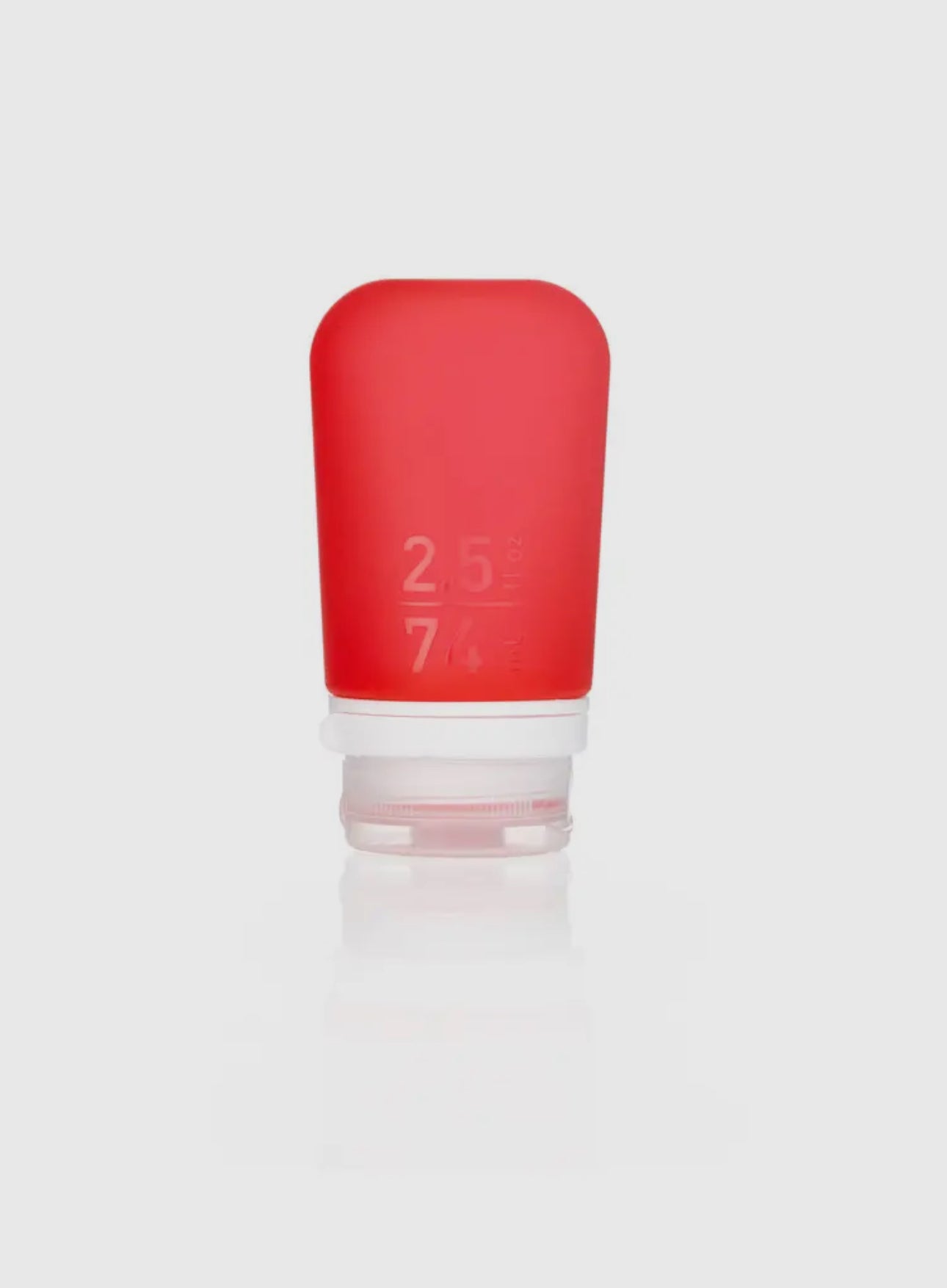 Humangear- Botella 3-1-1 de artículos de tocador de silicona GoToob+ de 2.5 oz (MEDIO) - Colores surtidos