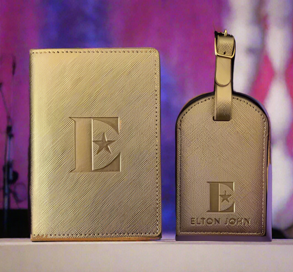 Elton John Luggage Tag and Passport Holder in gift box