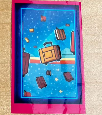 Lieber’s Luggage Lab- Sticker Decals Rainbow Luggage