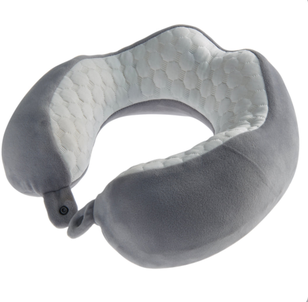 Smooth Trip Quilted Memory Foam Travel Pillow