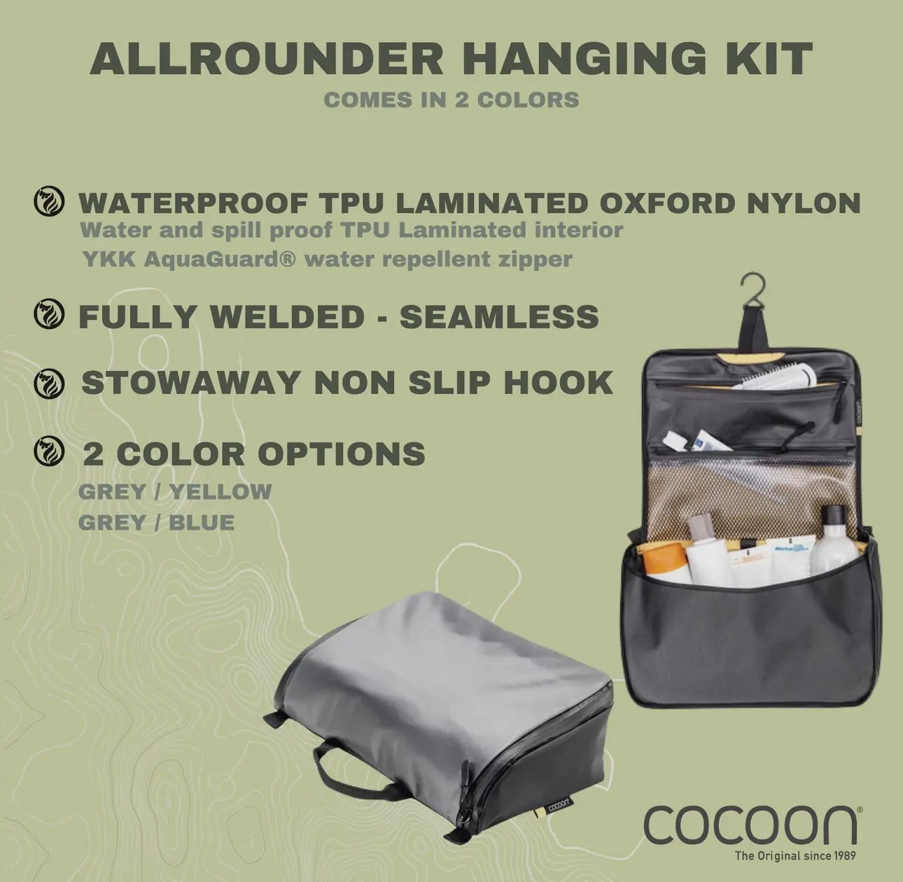 Cocoon Allrounder Hanging Toiletry Kit