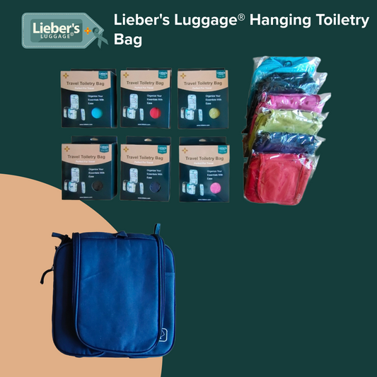 Lieber's Luggage® Travel Hanging Toiletry Bag