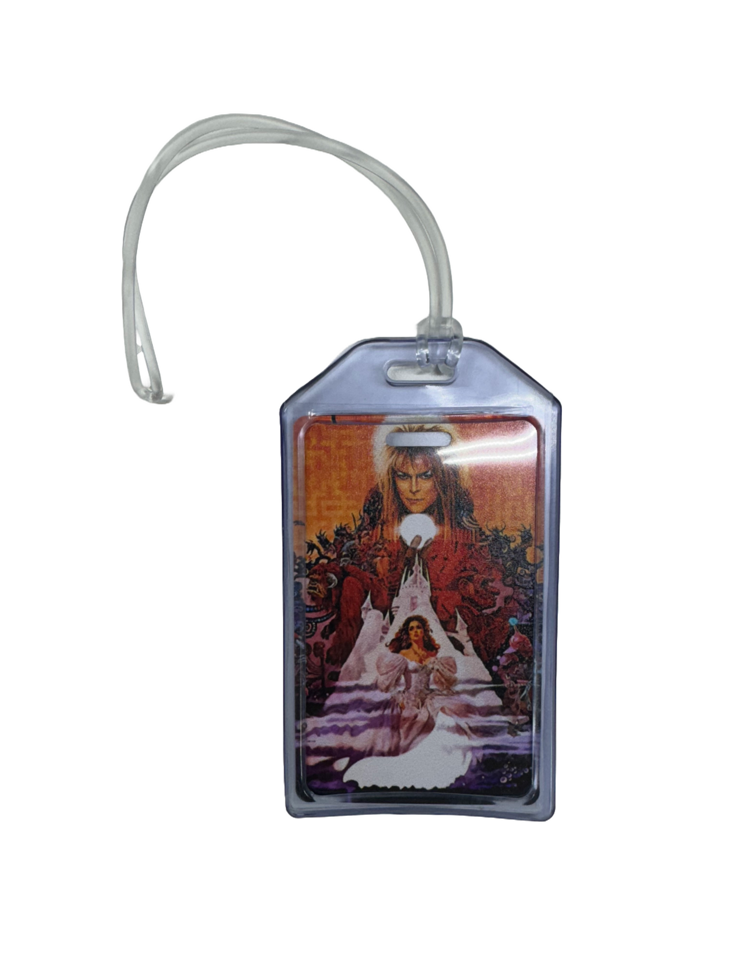 Jelly Luggage Tag with plastic placard- Inspired by Labyrinth- $5.99