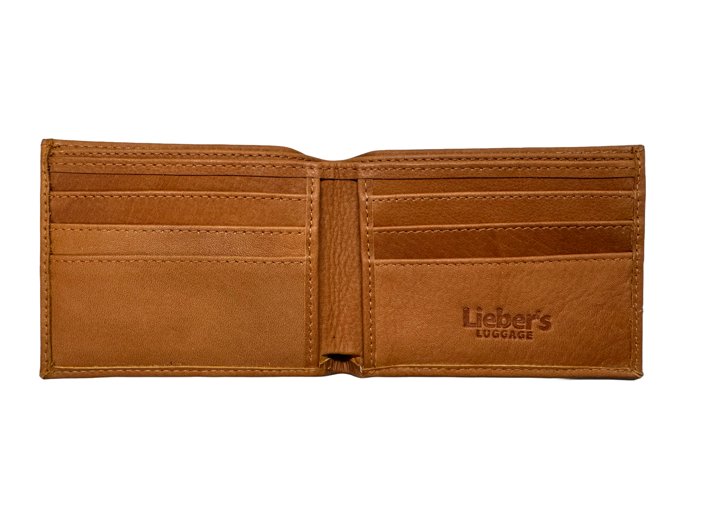 Lieber's Leather Slim Fold Wallet with RFID Blocking Card- $55