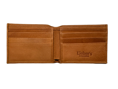Lieber's Luggage® Lab - Leather Slim Fold Wallet with RFID Blocking Card