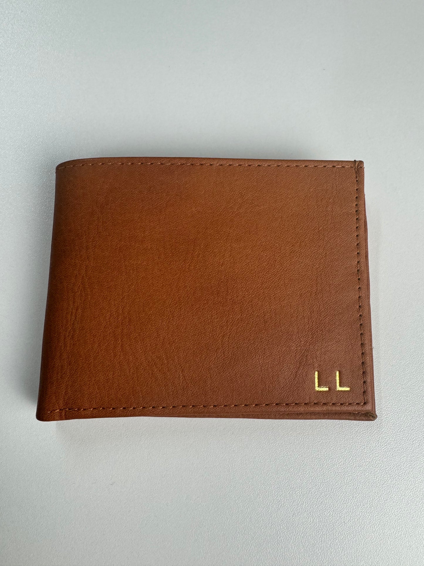 Lieber's Leather Slim Fold Wallet with RFID Blocking Card- $55