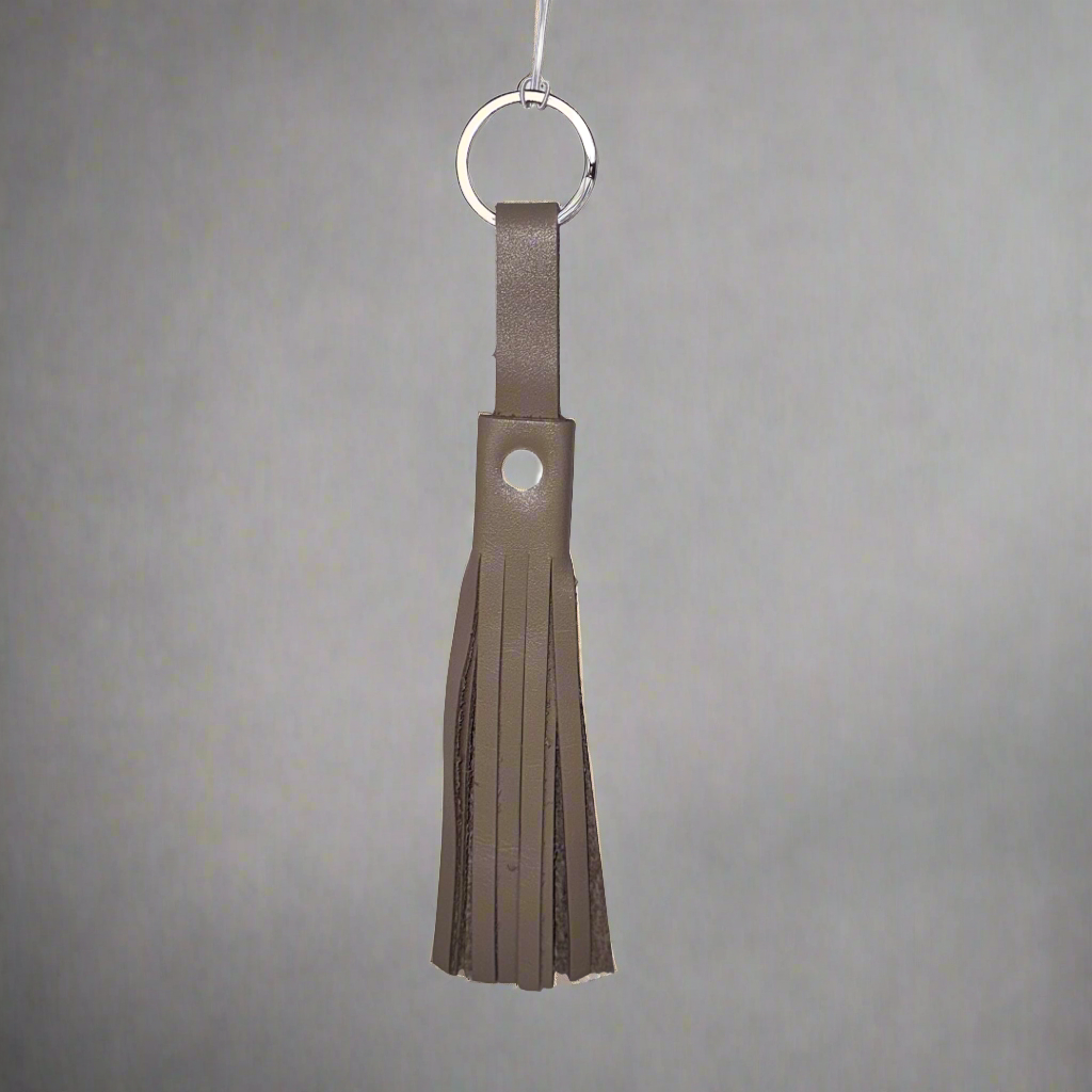 Genuine Leather Tassel Keychain/Bag Charm- $8.99