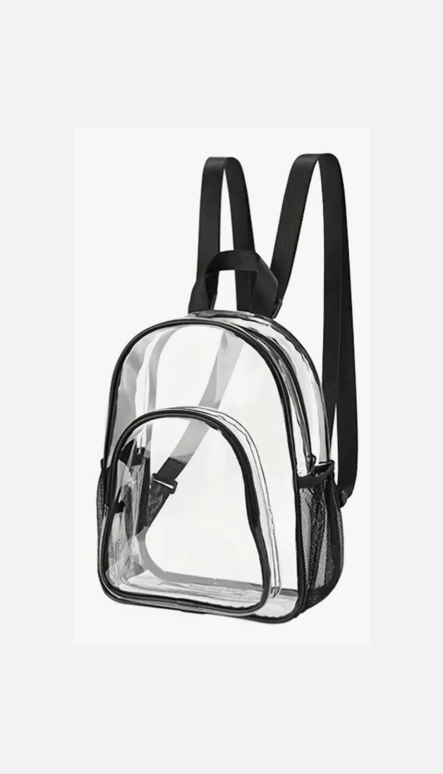 Medium Transparent/Clear Backpack